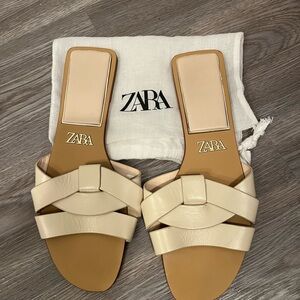 Zara Beige Women's Sandals